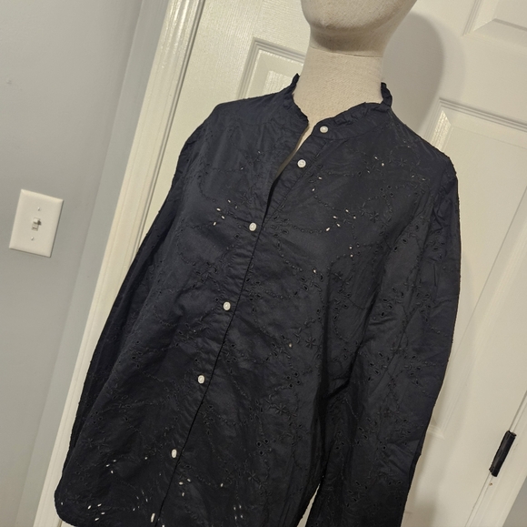 Old Navy Tops - Old Navy Black Button-Up Blouse